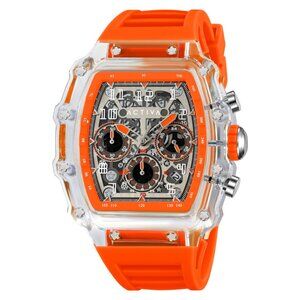 Activa Fury X Men's Watch w/ Skeleton Dial - 44.3mm, Orange (ACW2305-003)